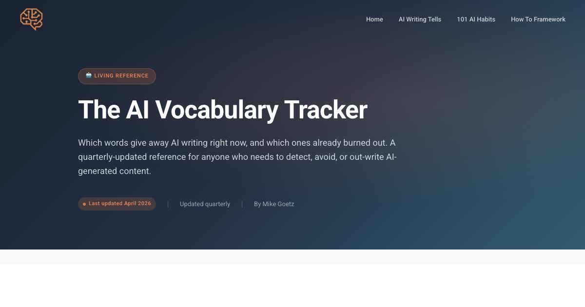 The AI Vocabulary Tracker | WhatIsAFramework